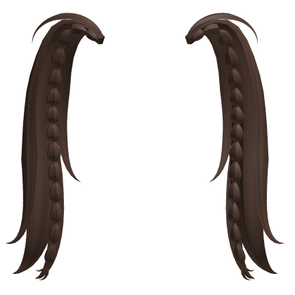 Pigtails N' Bubble Braid Extensions in Brown Roblox item