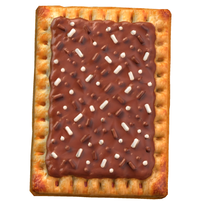 Chocolate Frosted Toaster Pastry