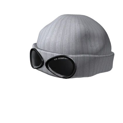 帽子 C.P. COMPANY GOGGLE BEANIE C.P. Company: Gray Goggle Beanie | SSENSE