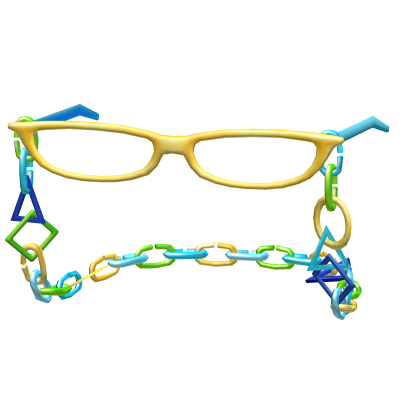 Harajuku Retro Chain Glasses