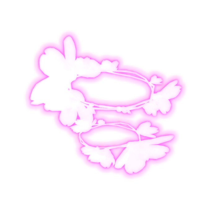 pink neon flowers ( korblox ) [EMISSIVE]