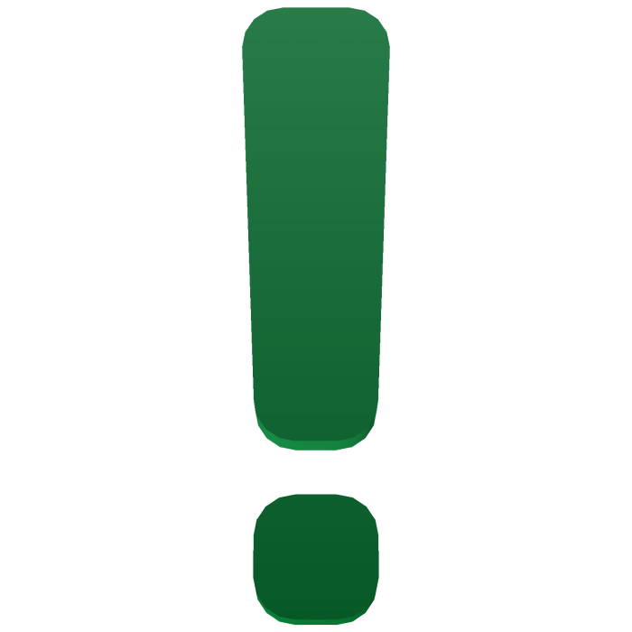 Green Exclamation Point