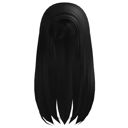 Long Messy Hair in Black Roblox item