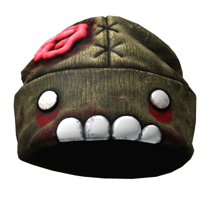 🧟 Y2k Emo Green Distressed Zombie Beanie  🧟