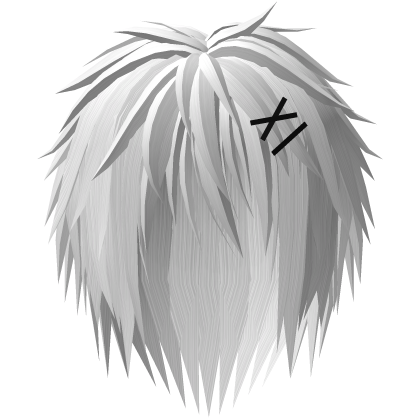 White Gothic Messy Hairclip Emo Hair Moe Vkei 61.