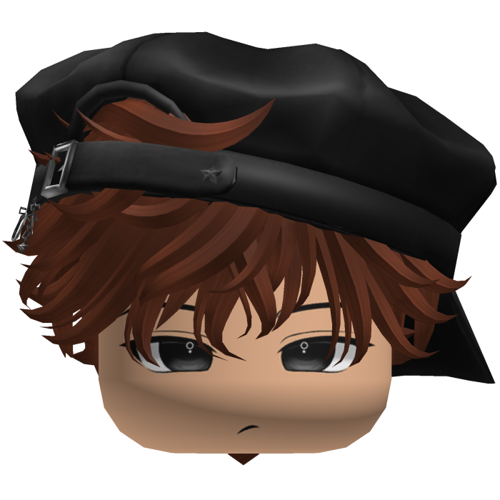 Cute Boy Brown hair with a cap Y2K