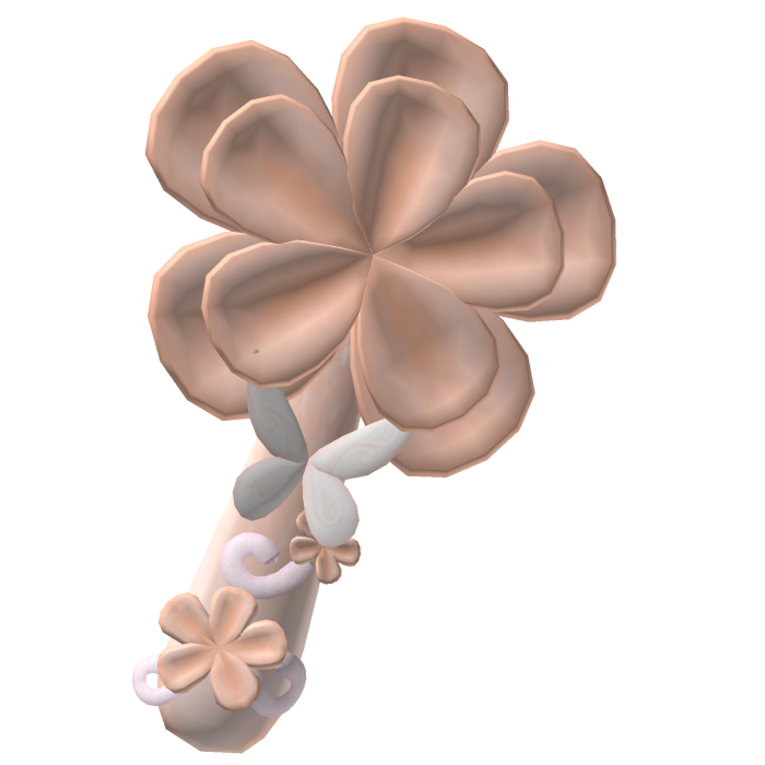 . ‿ ♡ fawn orange flower animal fairy wand !