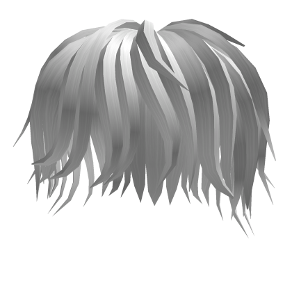 White Vkei emo messy hair