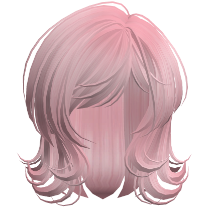 Scene 2000s Darling Wolfcut Baby Pink Roblox item