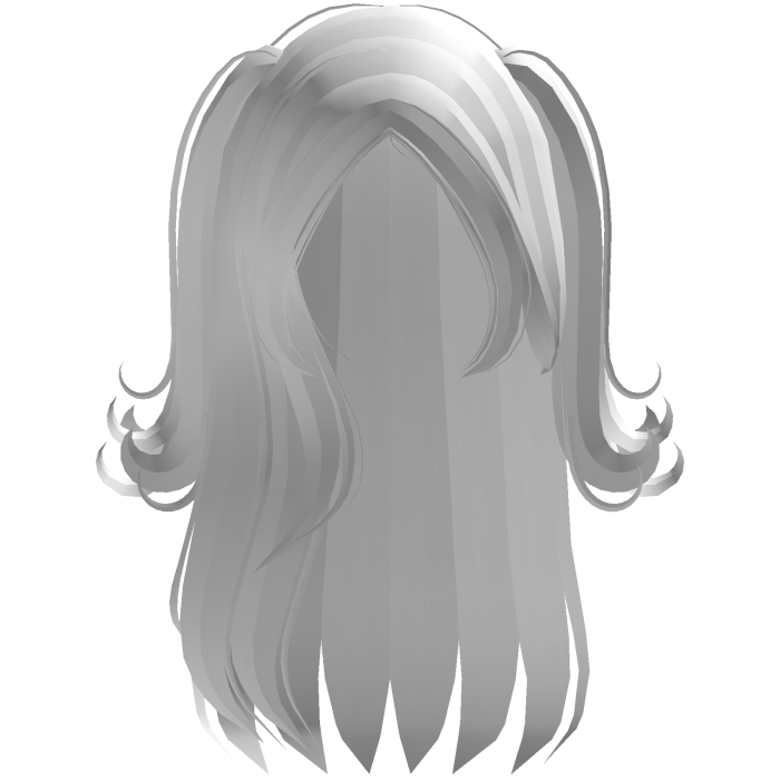 ۶ৎ | half up pigtails flipped pure white hair