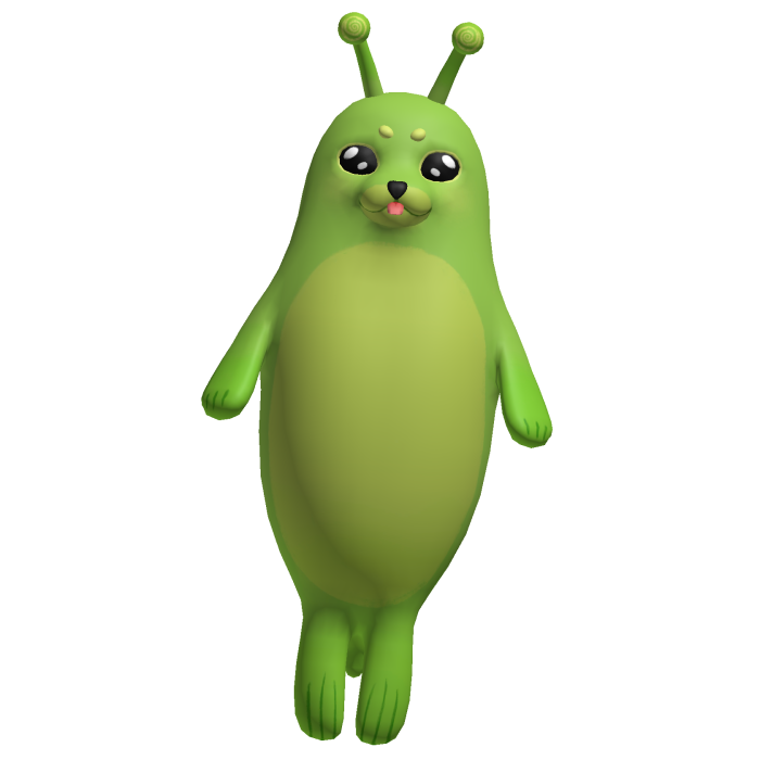 Cute alien seal plushie