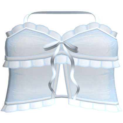 ♡: cute little ruffled top in baby blue