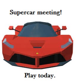 Super car meeting!