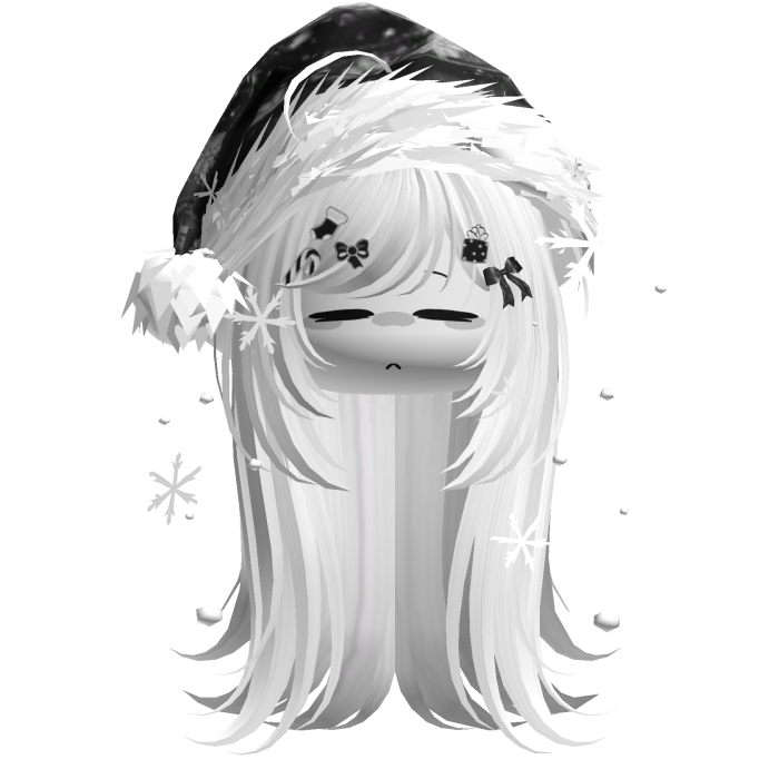 Emo Vamp Christmas Hair (White)