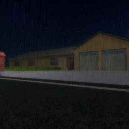 A rainy night