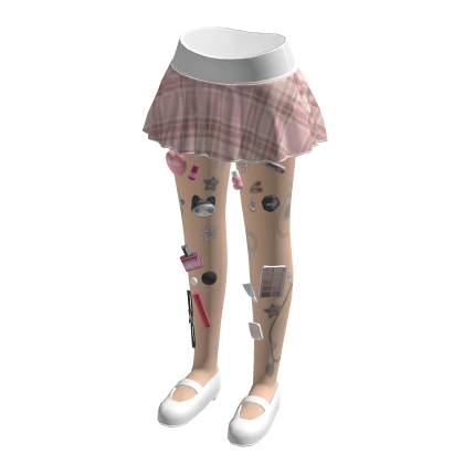 🍀Decora Stockings w Skirts (Plaid) thumbnail
