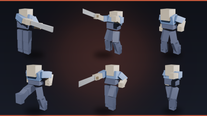 R15 Combat Animation Pack Sword Fight Melee preview 4