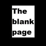 The blank page