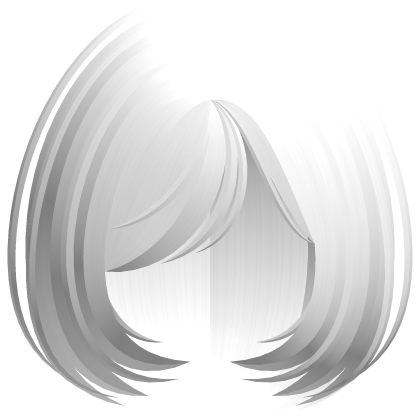 (>ᴗ<) delicate white simple fluffy wispy bob