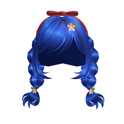 Floral Dream Twin Braids (Blue) thumbnail