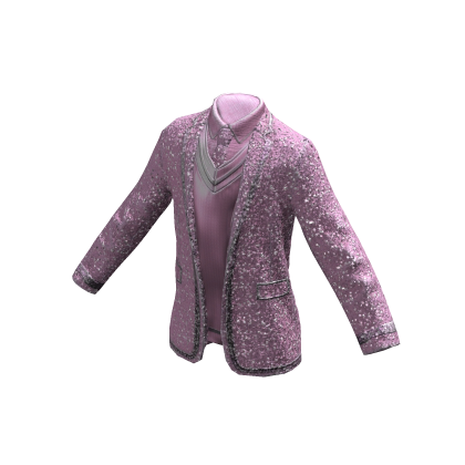 Sparkling Party Suit Jacket | Pink
