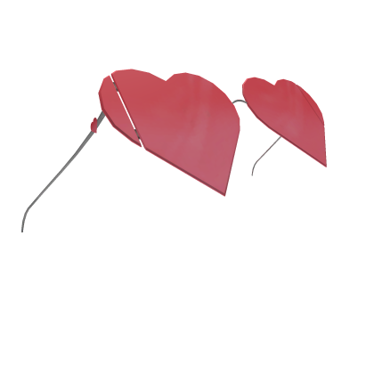 Sleek Pink Heart Glasses