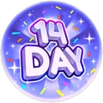 14 Days Streak! Roblox badge thumbnail
