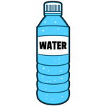 flatend water bottle