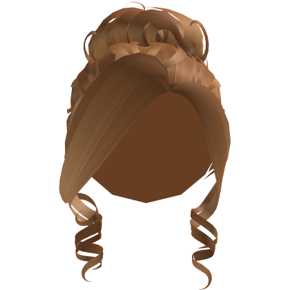 y2k Stylish Bun ( Caramel ) Roblox item