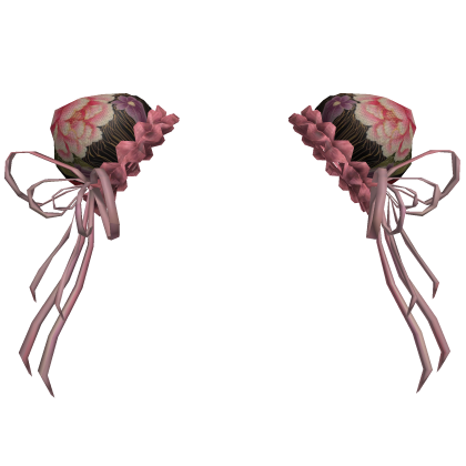 meroko chinese cute odango hair buns - pink Roblox item