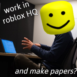 work in roblox hq and make papers