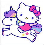 the hello kitty unicorns