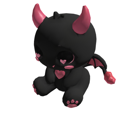 Cute Dragon Pet(Black&Pink) Roblox item