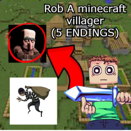 Rob a minecraft Villager (5 ENDINGS!!!)