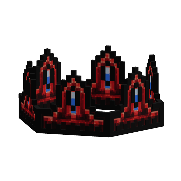 Crimson Red 8-Bit Crown ADD-ON
