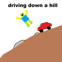 driving down a hill simulator