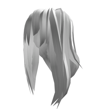 long white anime hair
