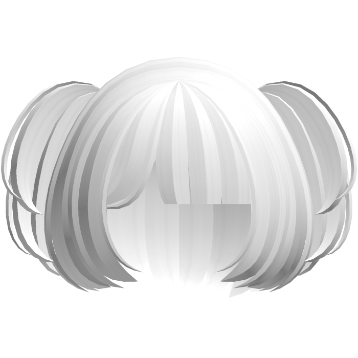 🐾 sweet mini fluffy layered moe pigtails white