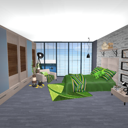 [❋] NynaeveDesign Green & Beige Amber Bedroom
