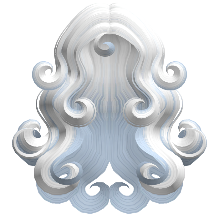 Mermaid Siren Swirls White&Blue