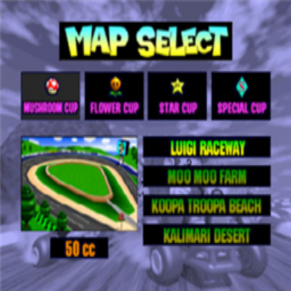 Mario kart 64 : Stage select Roblox decal