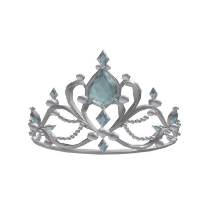 cute crown with blue diamonds ♡
