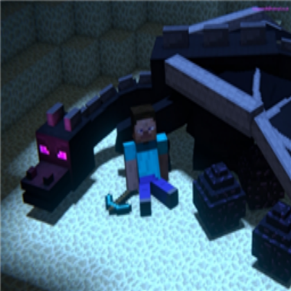 minecraft steve and enderdragon Roblox decal