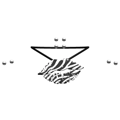 zebra scene tumblr kiss mark necklace  Roblox item