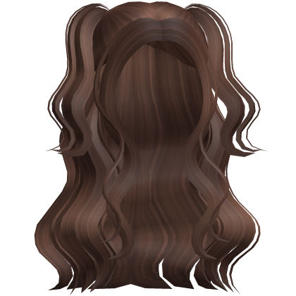 Half Up Half Down Wavy Pigtails in Brown