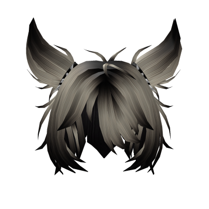 Y2K Dark and Blonde Emo With Buns Up Hair Roblox item