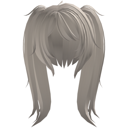 sweet messy fluffy pigtails in light blonde Roblox item