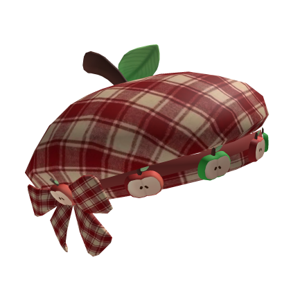 igari red twee apple leaf cottage mori kei beret🍎