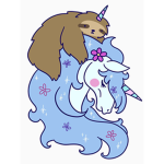 Rainbow unicorns and sloths!