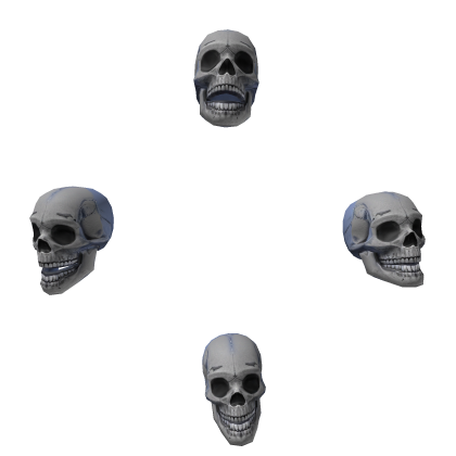 Bone White Cartoon Quadri Skull Aura Add-on